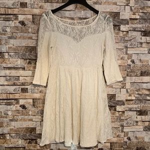 Free People Lace Skater Dress